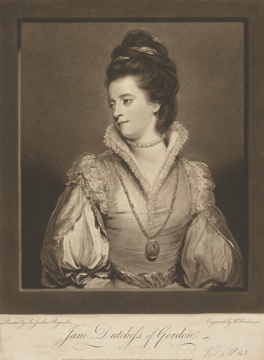 Jane Gordon (född Maxwell), hertiginna av Gordon av William Dickinson