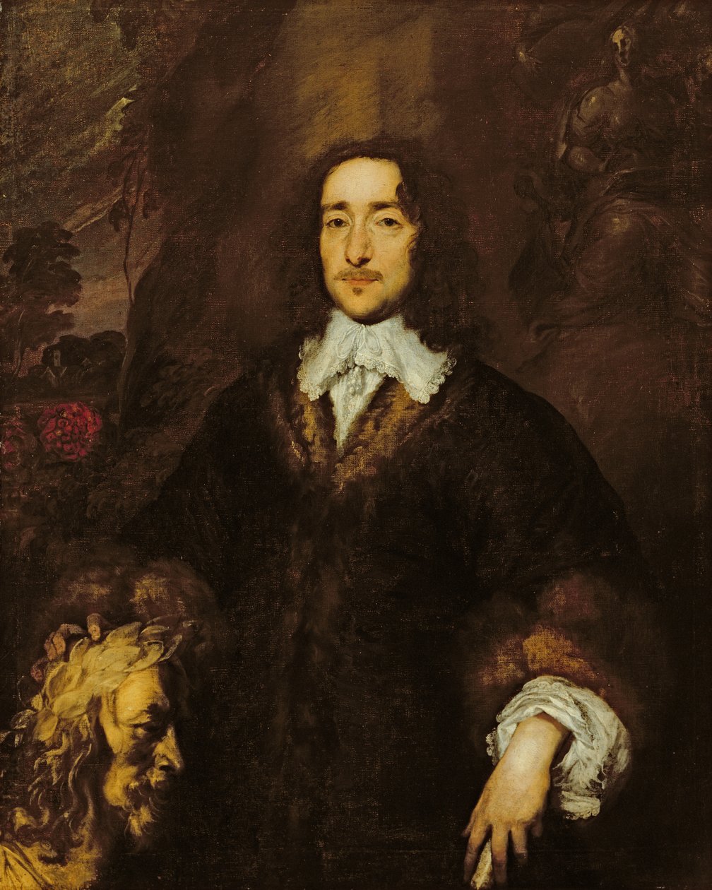 Porträtt av en musiker, ca 1644 (olja på duk) av William Dobson