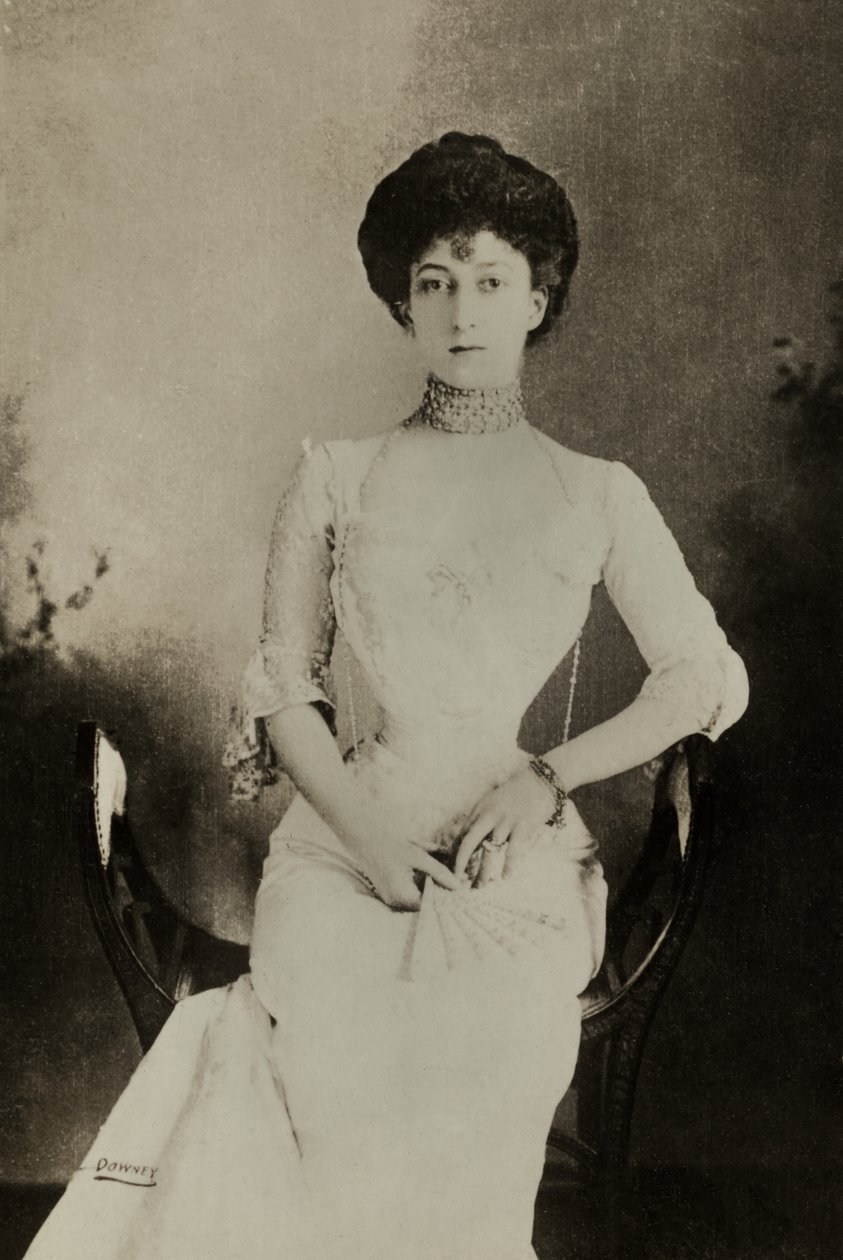 Porträtt av Maud , drottning av Norge (foto) av William Downey