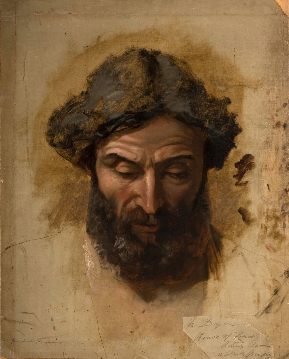 Generositet: Kung Arthur, Unhorsed, skonas av sin motståndare..., 1850-1855. av William Dyce