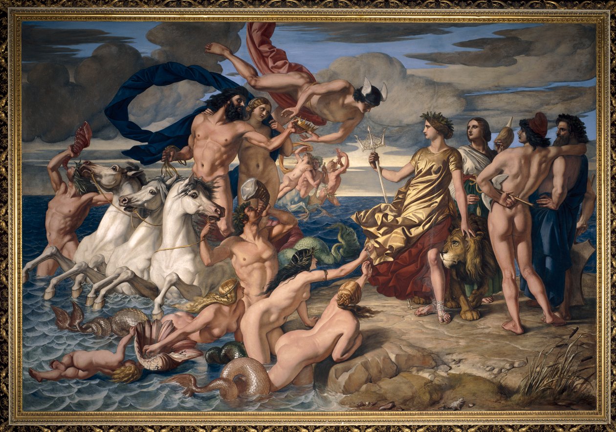 Neptunus säger upp Empire of the Seas till Britannia av William Dyce