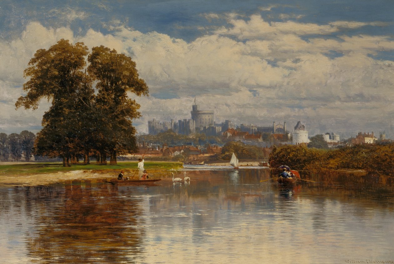 Utsikt över Windsor från Themsen av William E. Harris