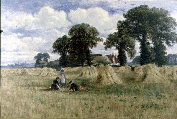Harvest Time, Dorney, nära Windsor av William E. Harris
