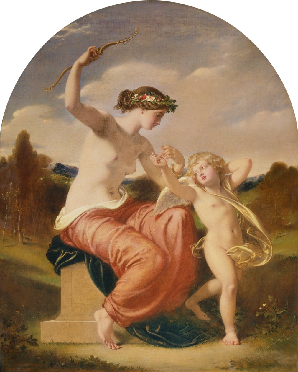 Venus avväpnar Amor av William Edward Frost