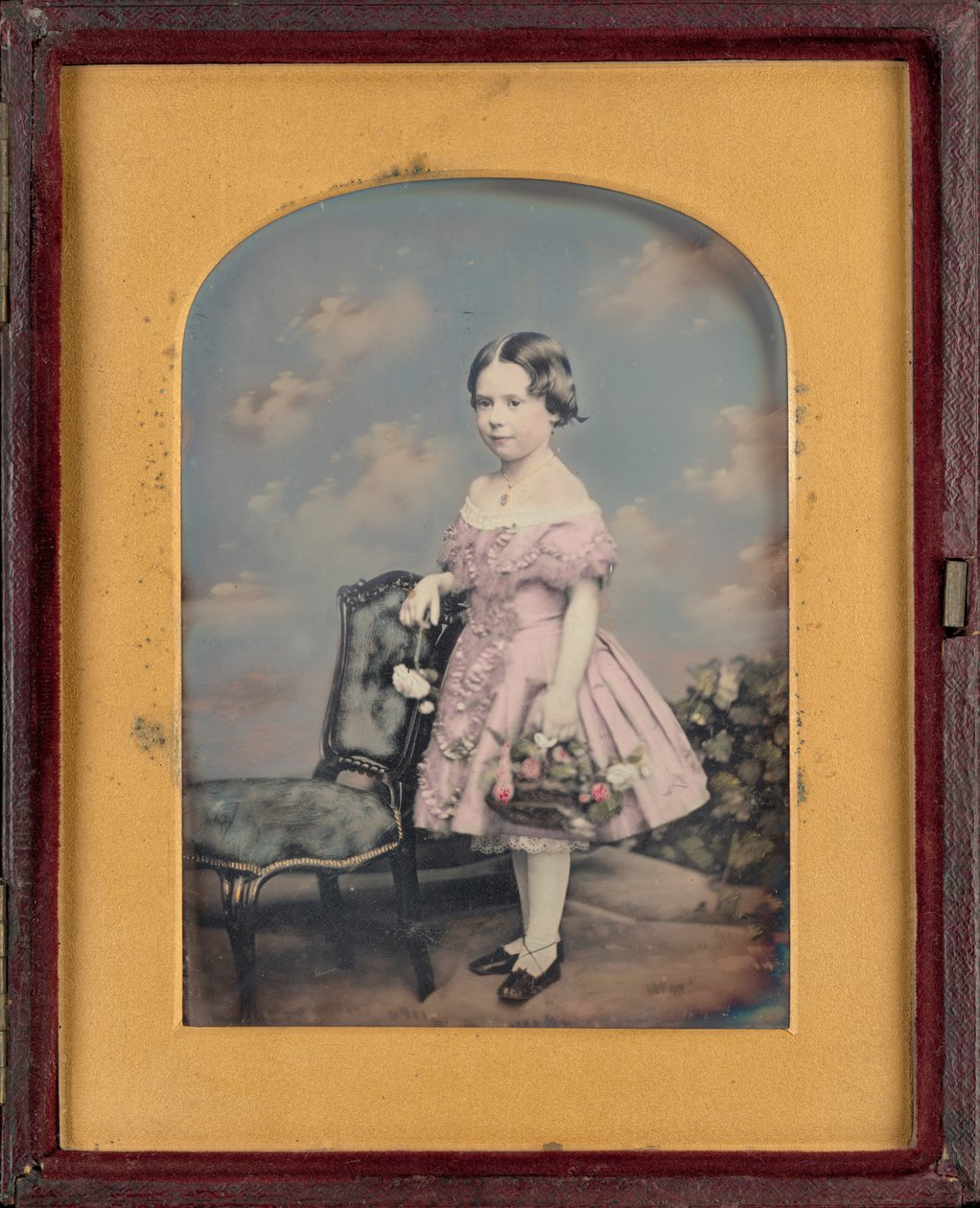 Porträtt av en flicka,ca. 1852 (foto) av William Edward Kilburn