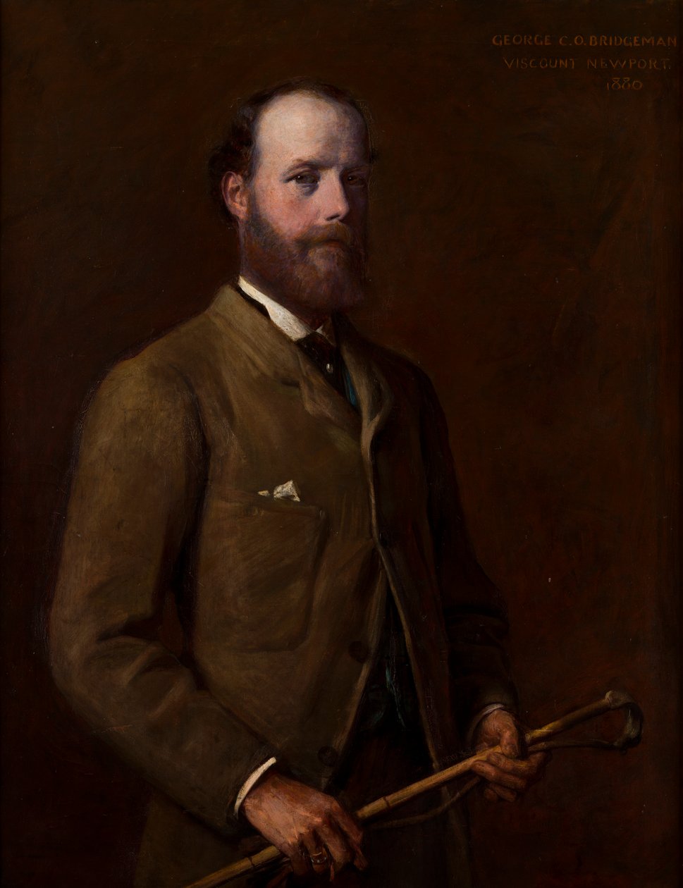 Porträtt av George, Viscount Newport-senare 4th Earl of Bradford (1845-1915), c.1880 (olja på duk) av William Edward Miller