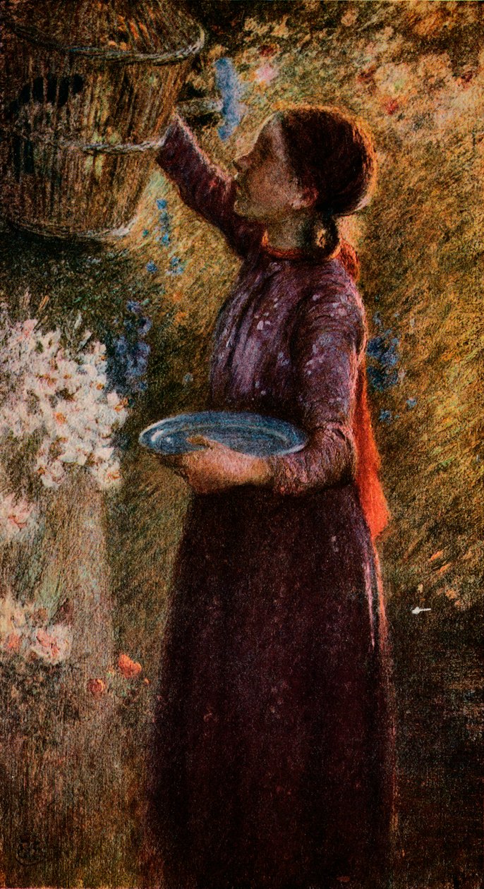 Fågelburen, c1900, 1918 av William Edward Stott