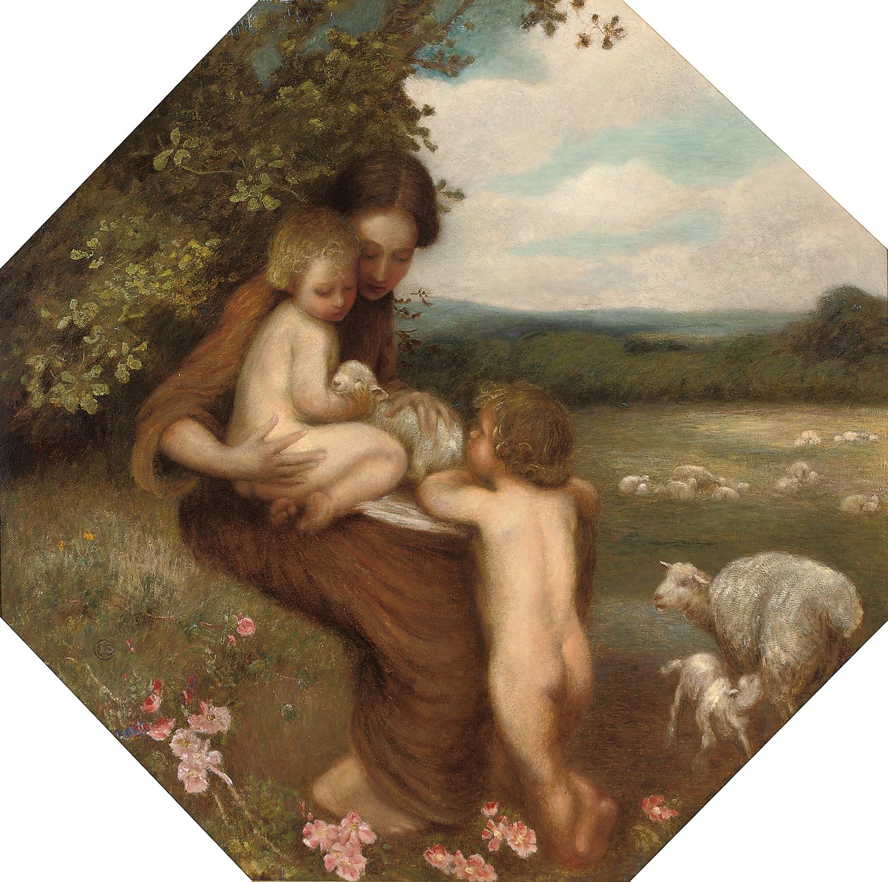 Två mammor av William Edward Stott