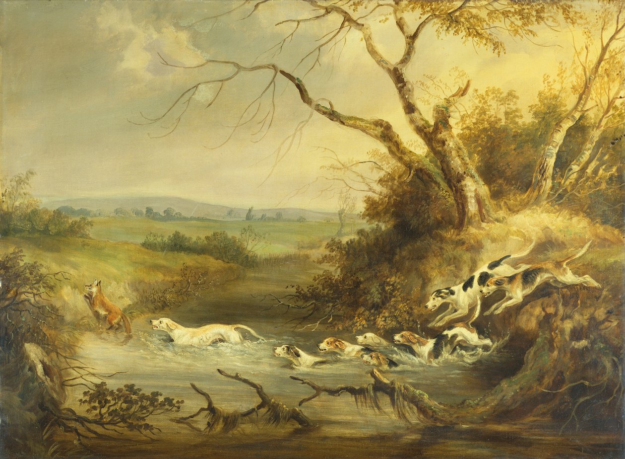 Close to the Kill by the Brook (olja på duk) av William Edward Webb