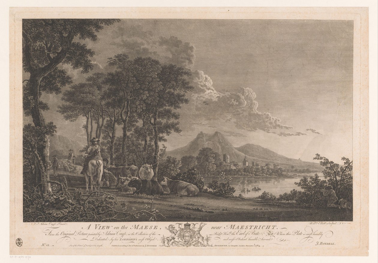 Utsikt över Maas nära Maastricht En utsikt över Maese, nära Maestricht (titel på objekt) Huvudmålningar i England (serietitel) The Most Capital Paintings in England (serietitel) av William Elliot