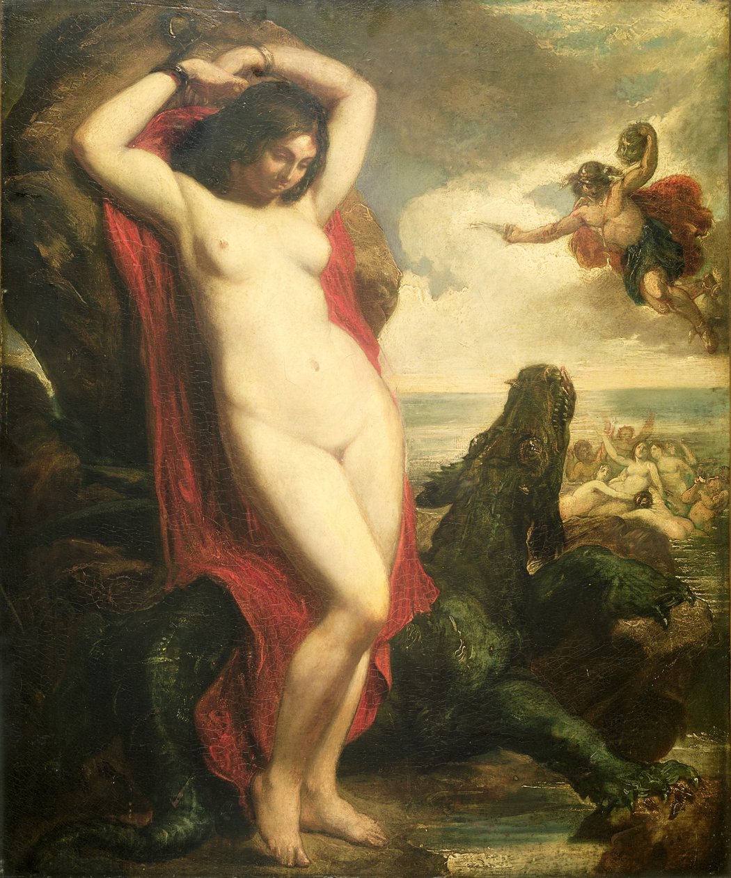 Andromeda och Perseus, ca 1840 (olja på duk) av William Etty