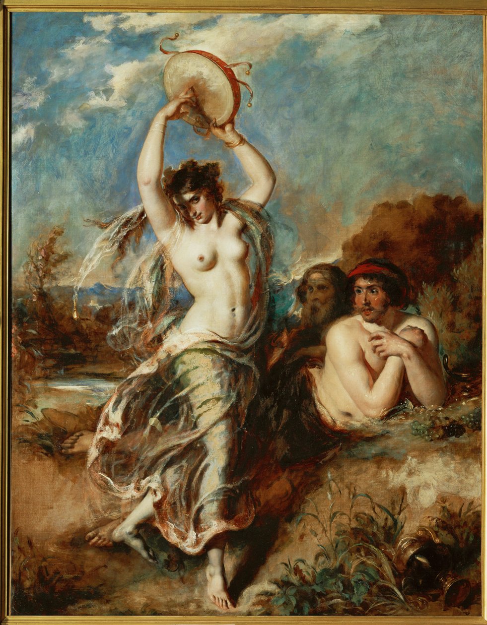 Bacchante med tamburin ... av William Etty