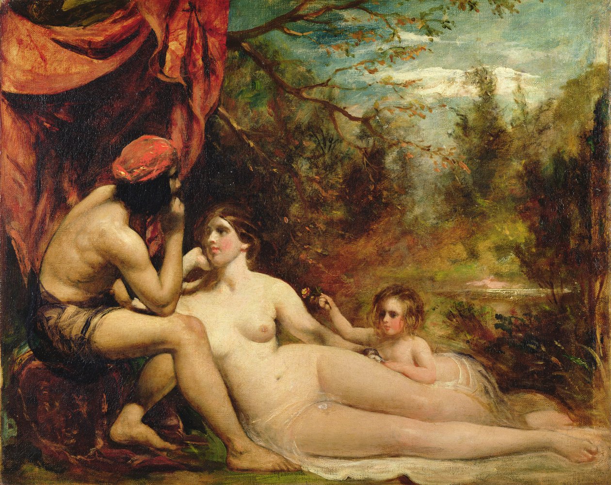 Skogens blommor, ca 1836 (olja på duk) av William Etty
