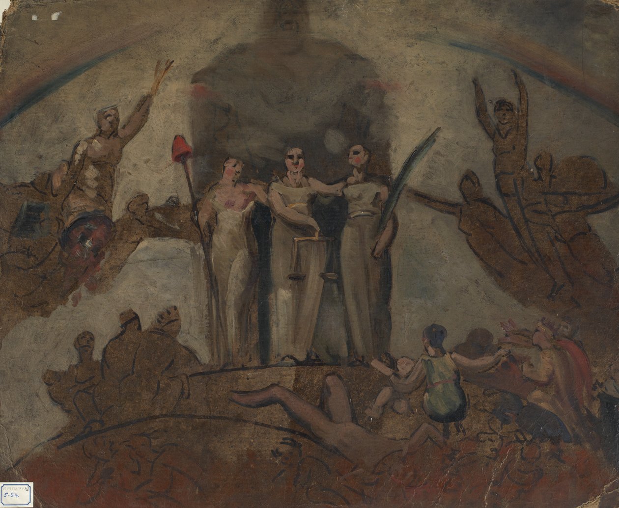 Studera för en figurkomposition av William Etty