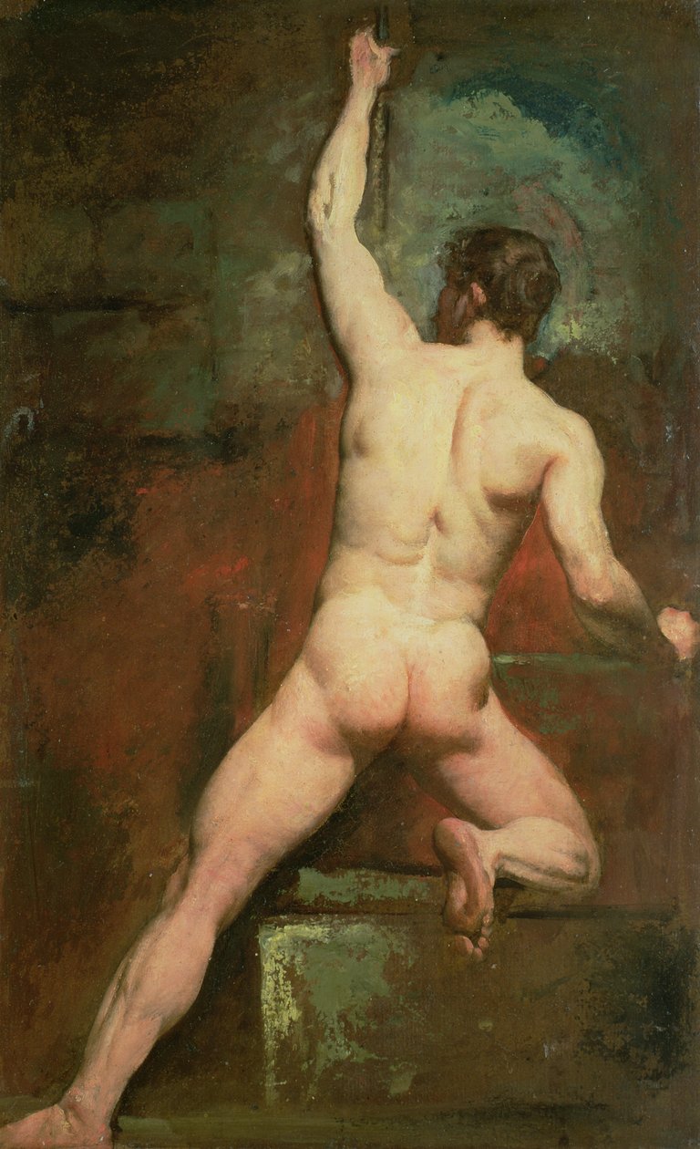 Studera för en manlig naken av William Etty