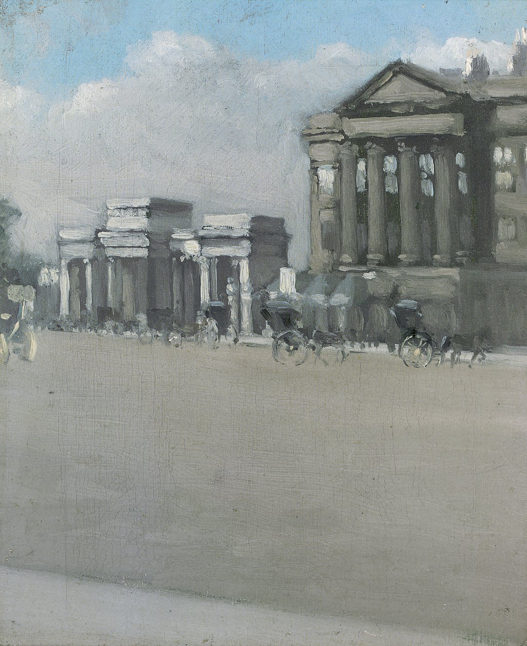Hyde Park Corner i dimma av William Evelyn Osbourne