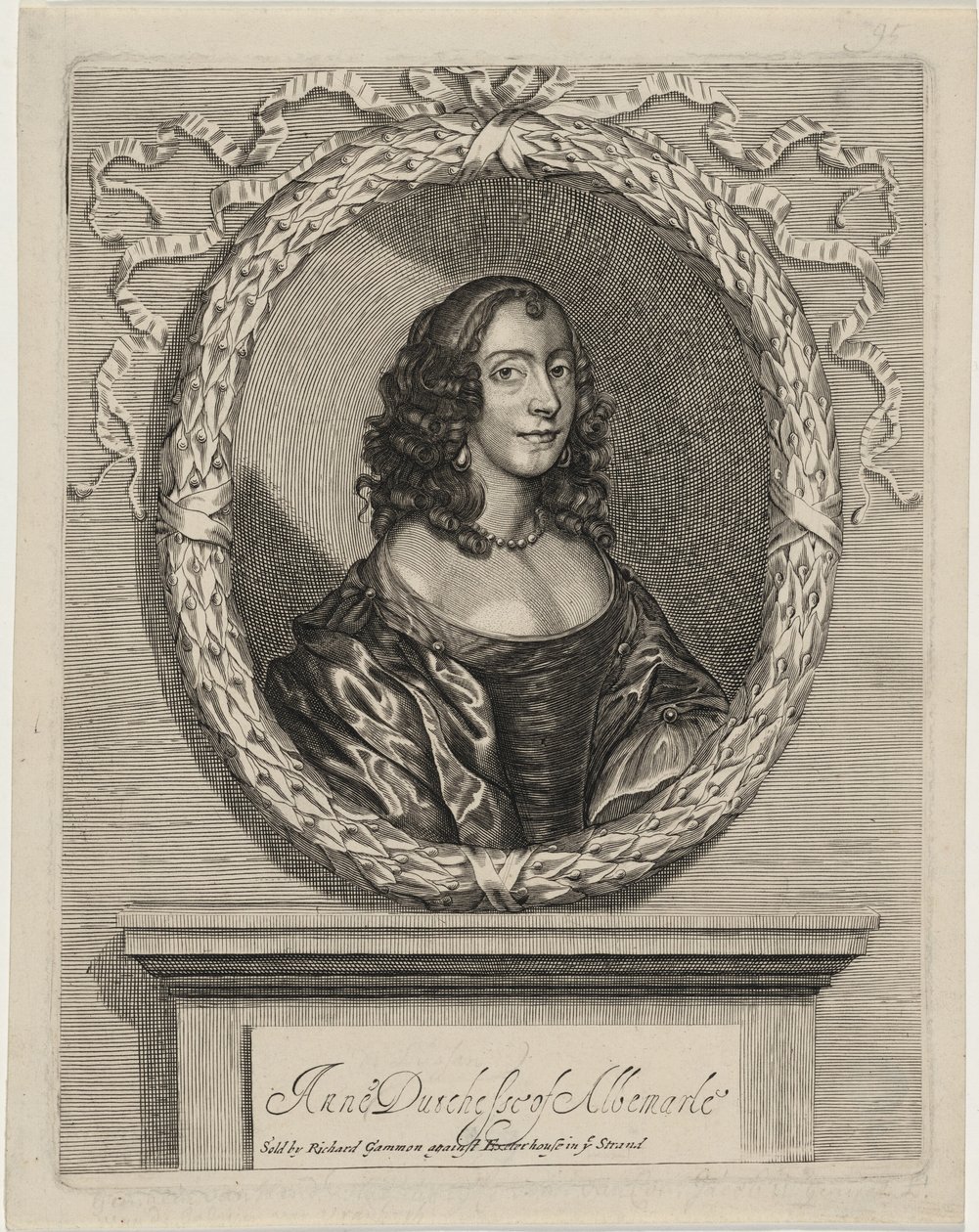 Anne, hertiginna av Albemarle av William Faithorne
