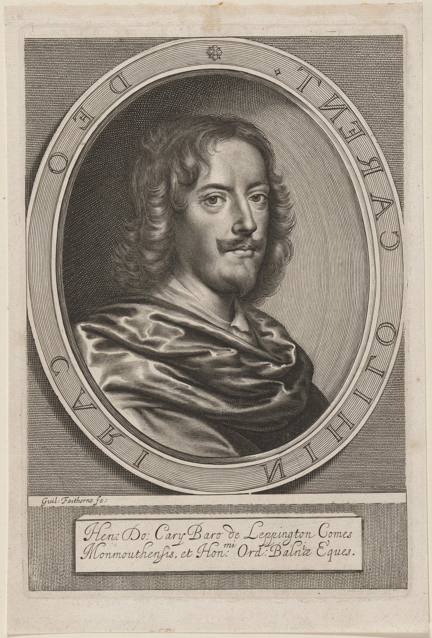 Henry Carey, earl av Monmouth av William Faithorne