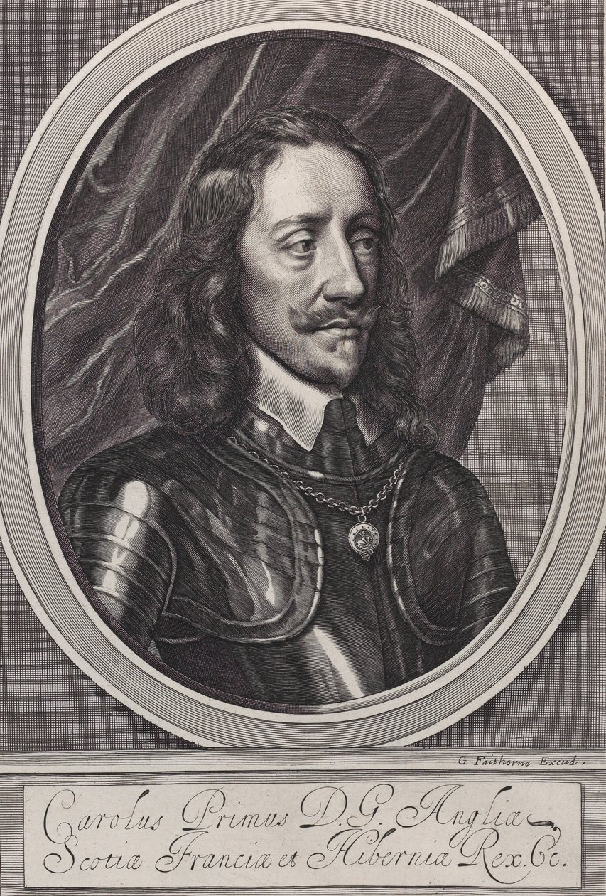 Kung Karl I, ca. 1658.. av William Faithorne