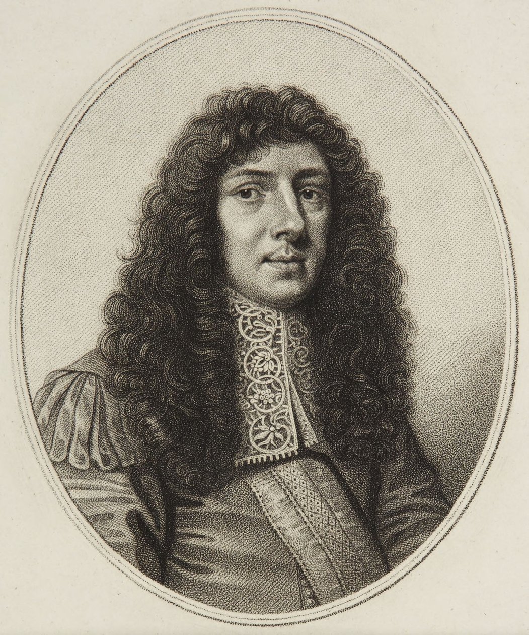 Porträtt av John Aubrey av William Faithorne