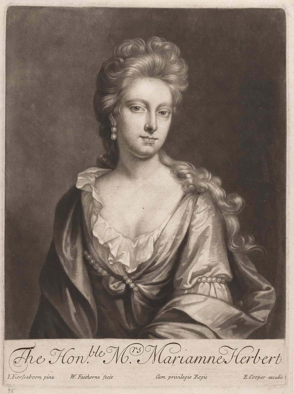 Den ärade fru Marianne Herbert av William Faithorne