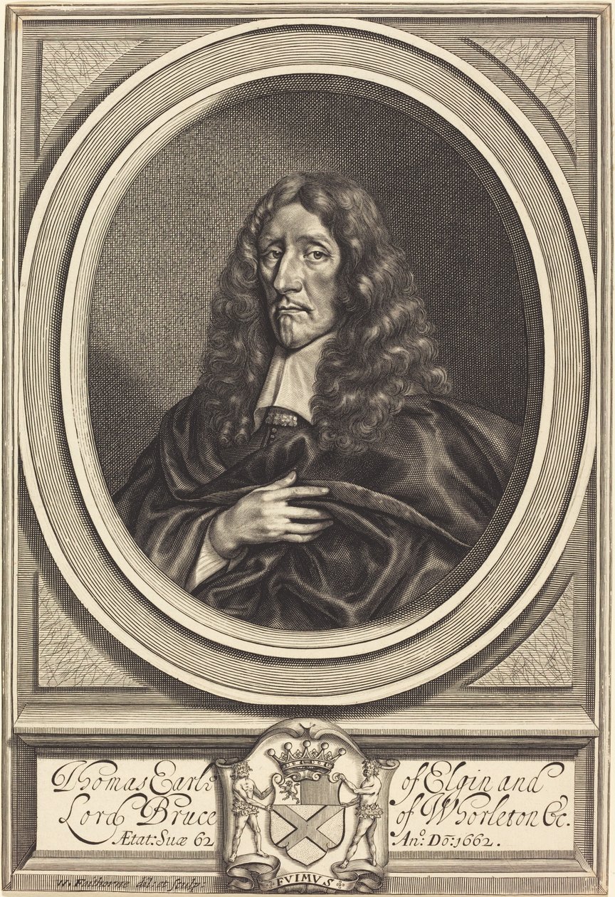 Thomas Bruce, Earl of Elgin av William Faithorne after Sir Anthony van Dyck