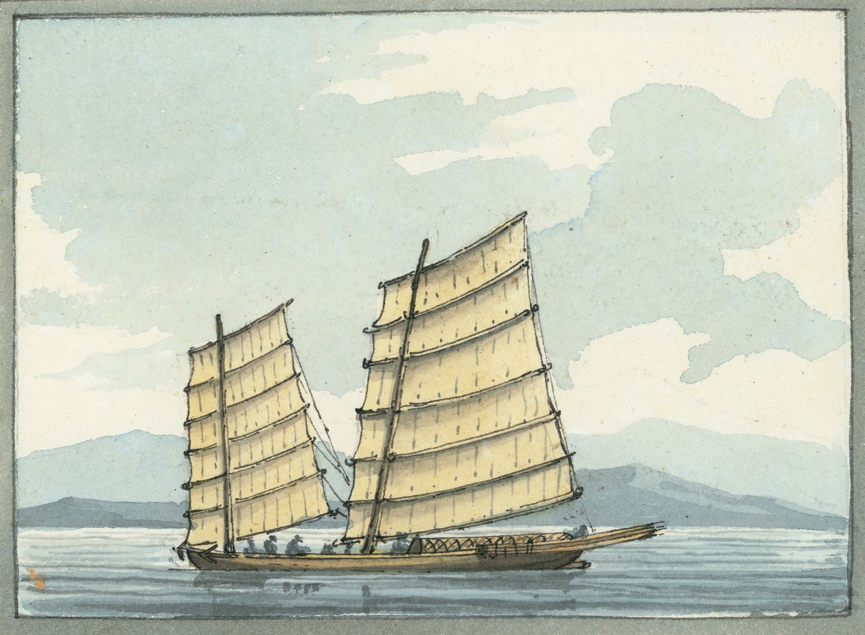 Kinesisk pilotbåt från Macao av William Ffarington