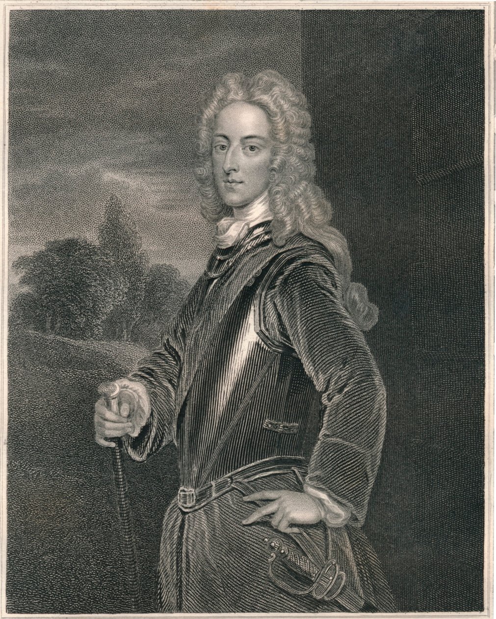 John, hertig av Montagu, början av mitten av 1800-talet. av William Finden