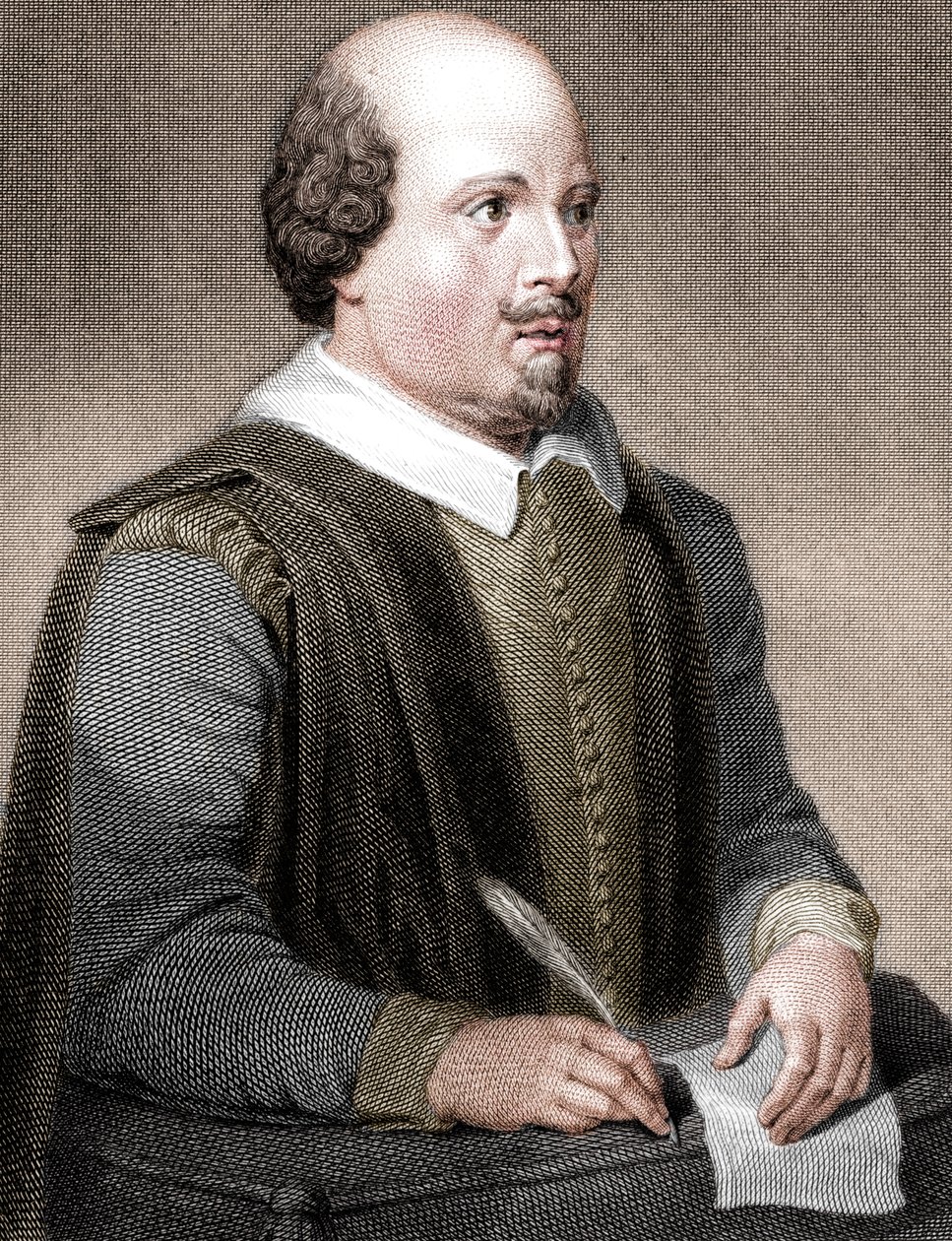 William Shakespeare, engelsk poet och dramatiker, 1820. av William Finden