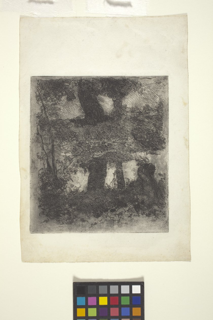 Landskap med faun och pool (reflekterat landskap) (etsning) av William Forsyth
