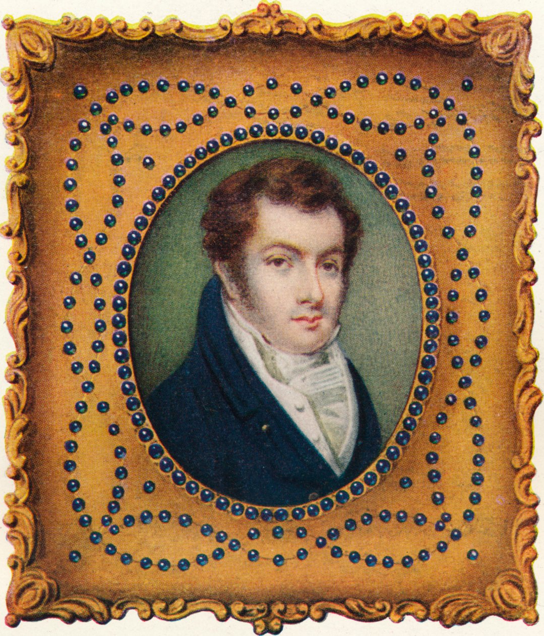 Porträtt av Washington Irving, c1820 av William Foy