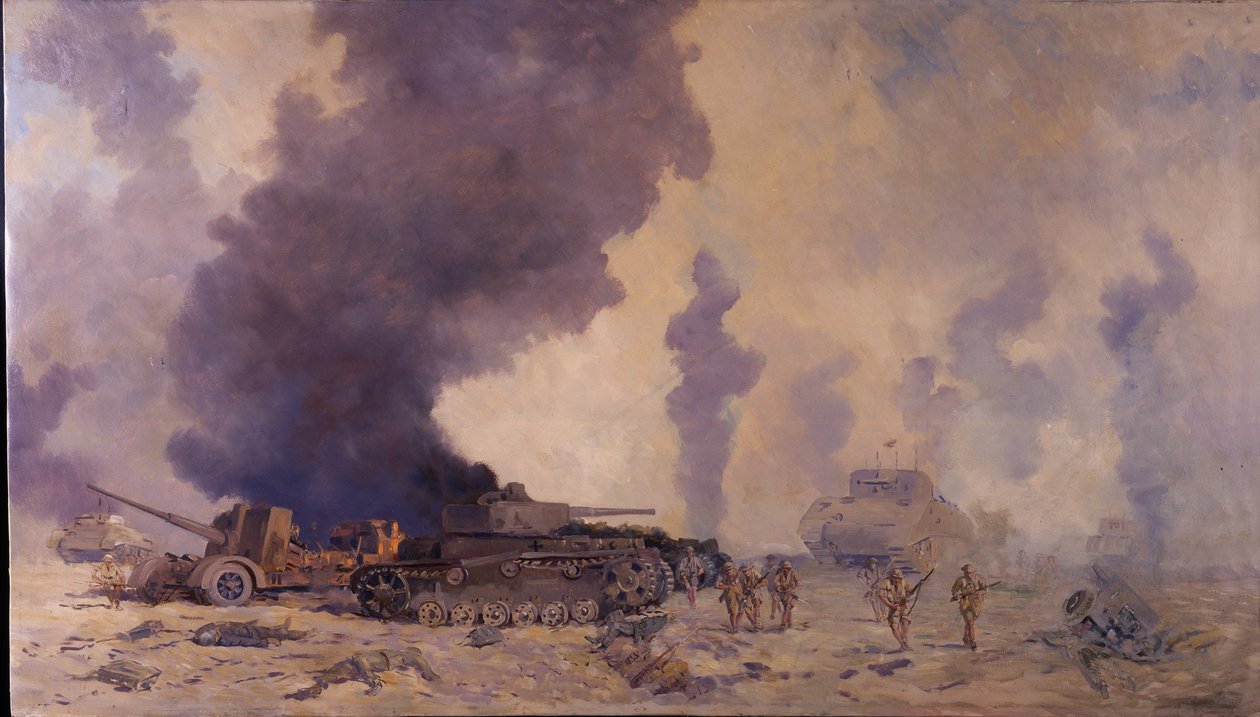 Slaget vid El Alamein av William Francis Longstaff