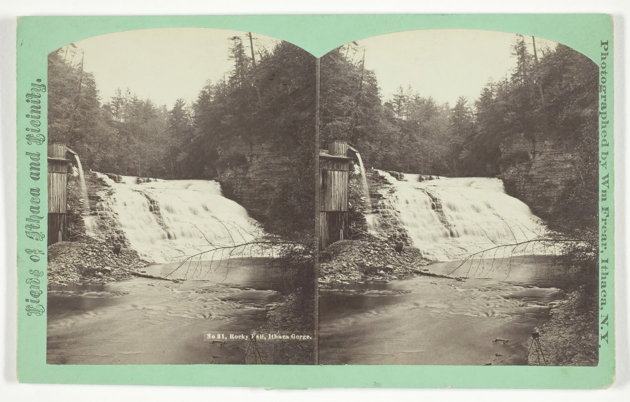 Rocky Fall, Ithaca Gorge, sent 1800-tal. av William Frear