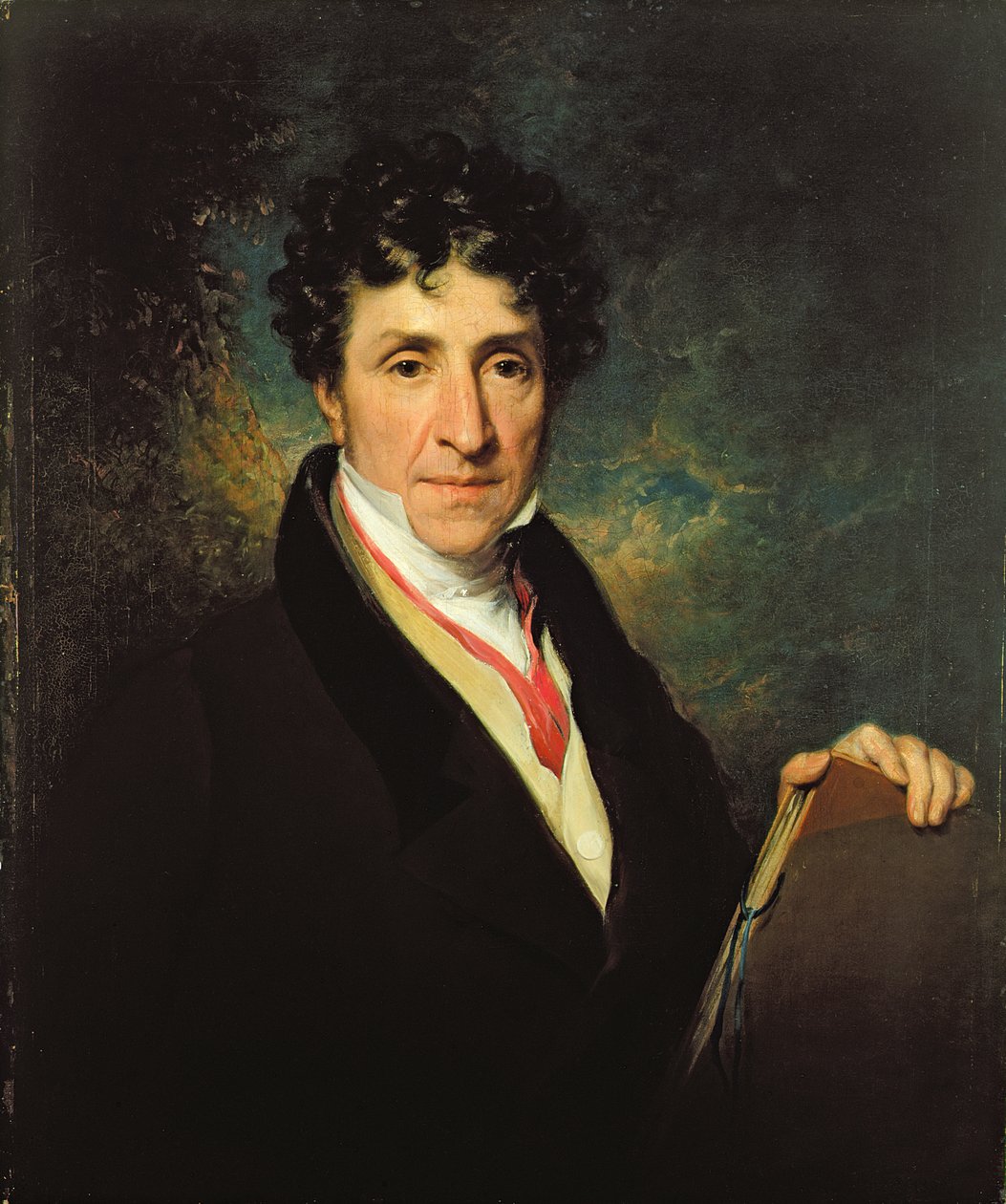 Porträtt av Charles Henry Schwanfelder (1774-1837) (olja på duk) av William Frederick