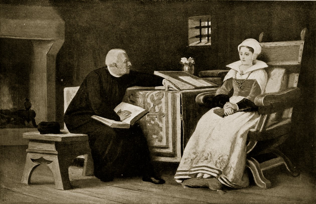 Lady Jane Gray i fängelse, illustration från 