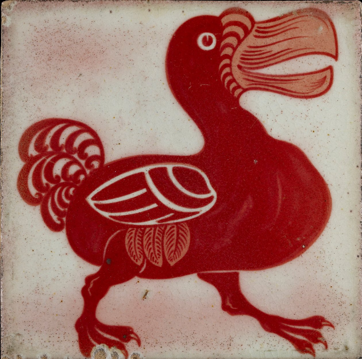 Kakel med dodo, 1882-1888 av William Frend De Morgan