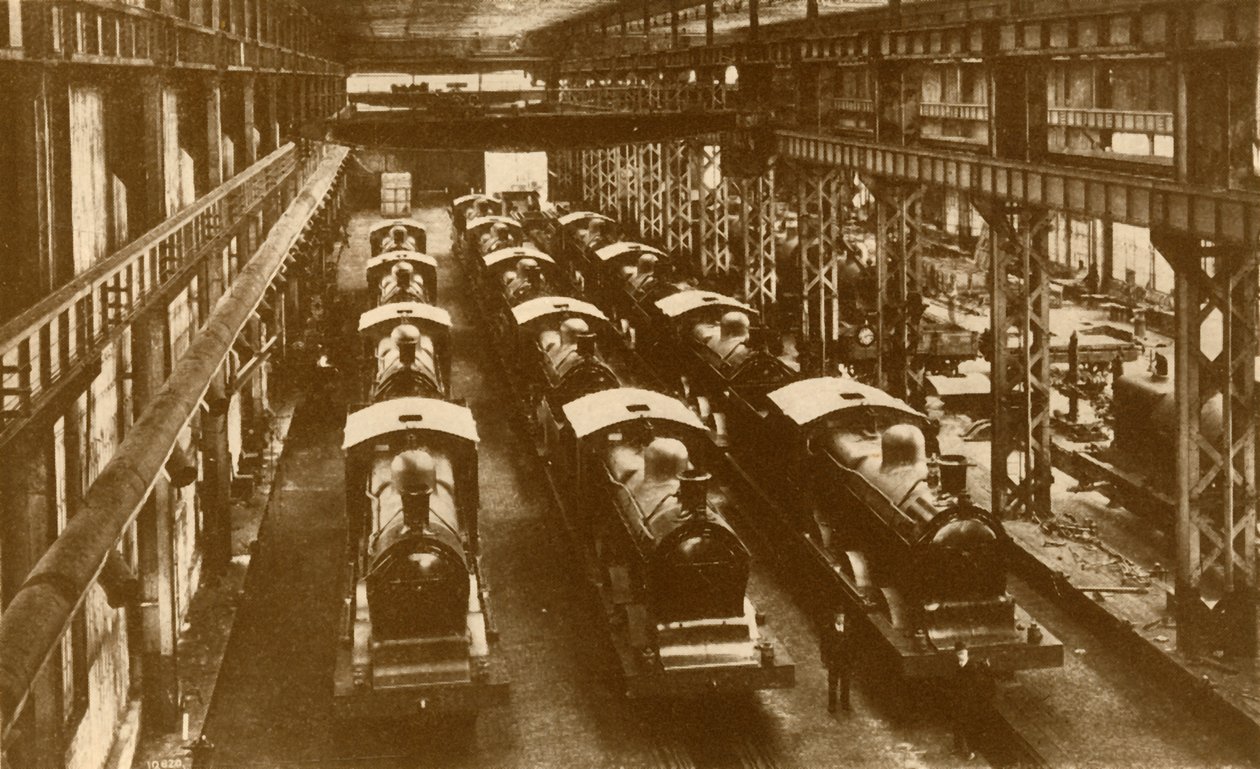 Lokomotiv redo för leverans utomlands, c1930. av William George Armstrong
