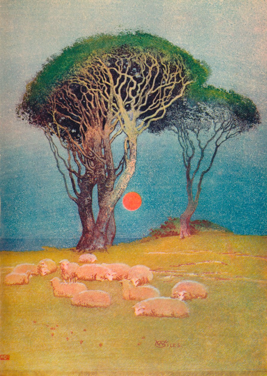 Midsommarnatten, 1919, 1928 av William Giles