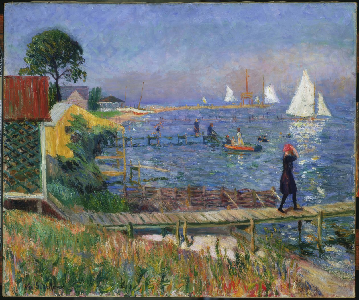 Badgäster i Bellport av William Glackens