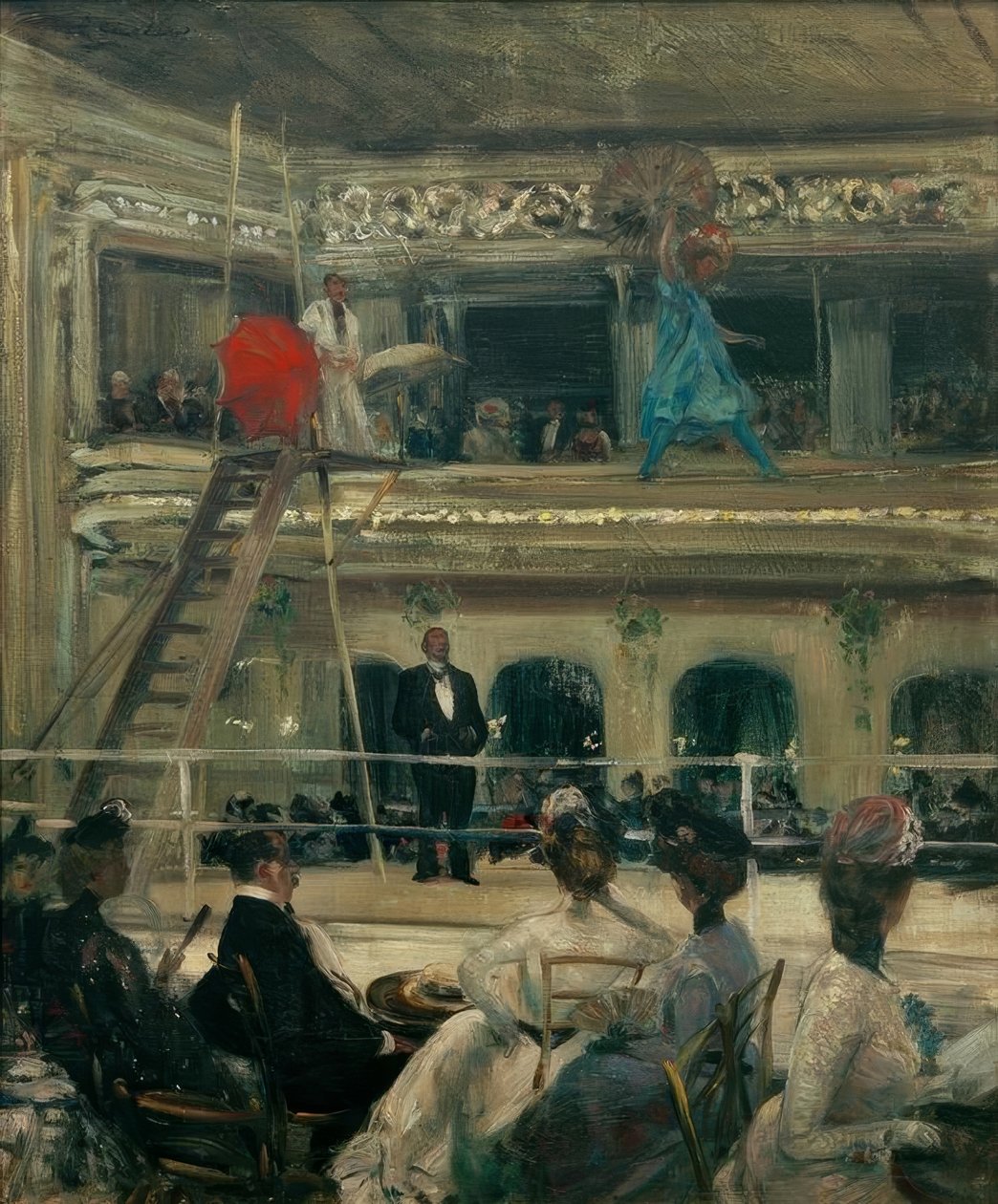 Hammersteins takträdgård av William Glackens