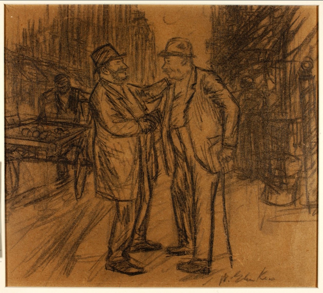 New York, East Side av William Glackens