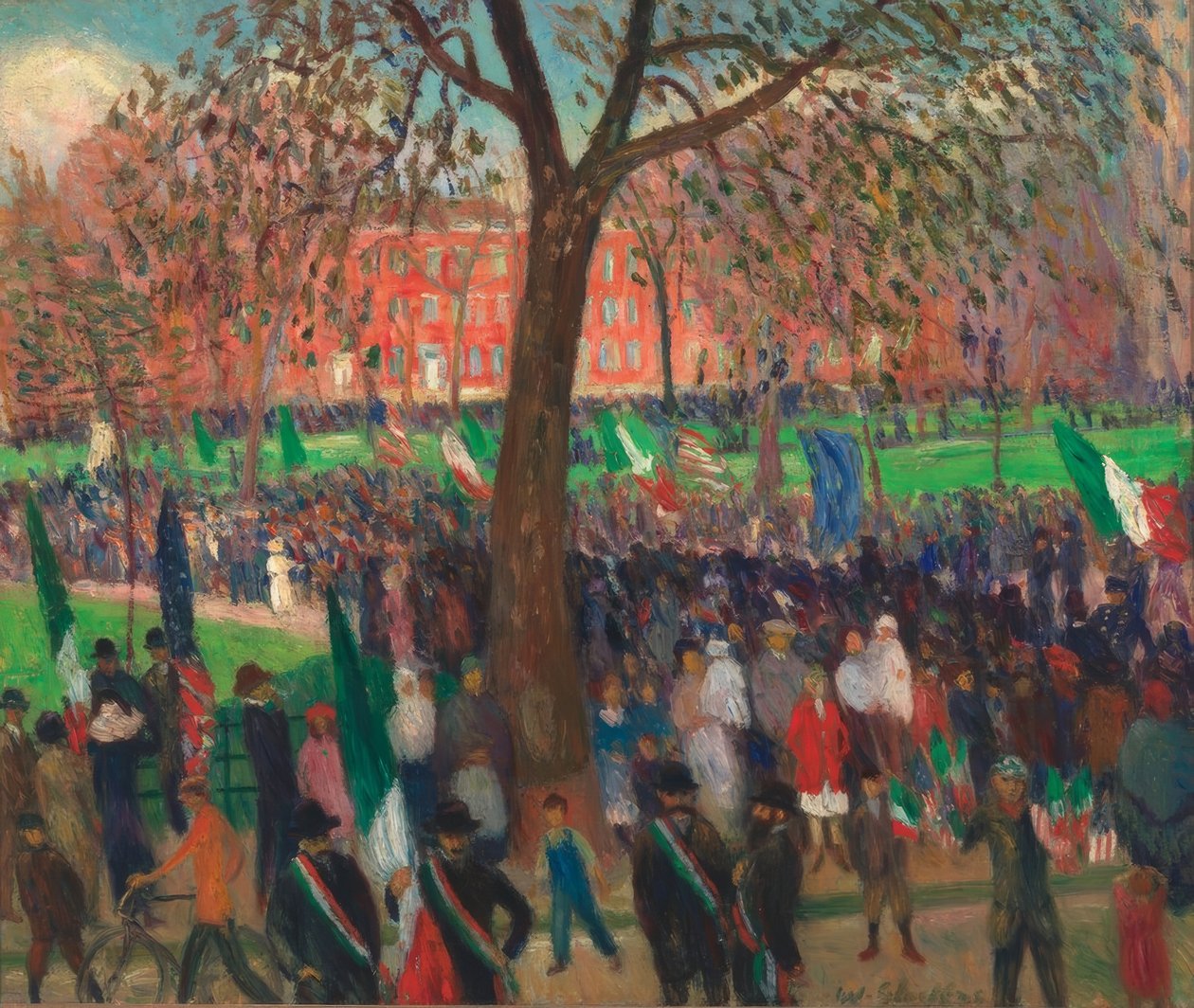 Parad, Washington Square av William Glackens
