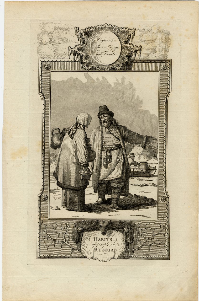 Moskoviters vanor, ca 1730 av William Grainger
