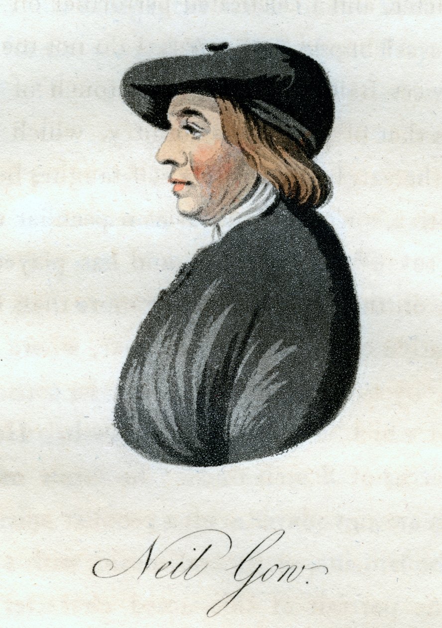 Neil Gow, skotsk fiolspelare, 1800. av William Green