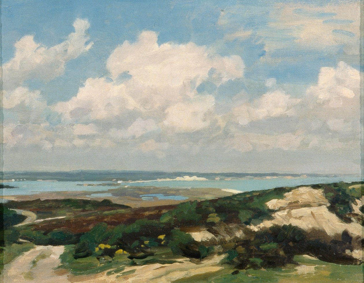 Landskap (olja på duk) av William Gunning King
