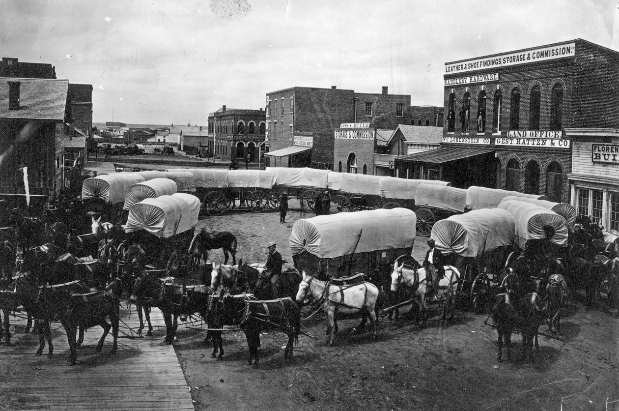 David Bruce Powers tåg från Leavenworth i Denver, 1868 av William Gunnison Chamberlain