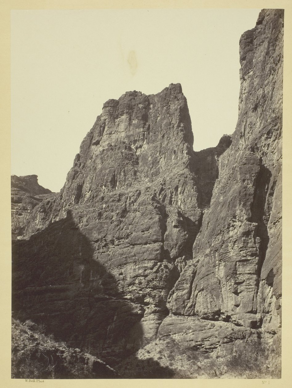 Cañon i Kanab Wash, Coloradofloden, söderut av William H. Bell