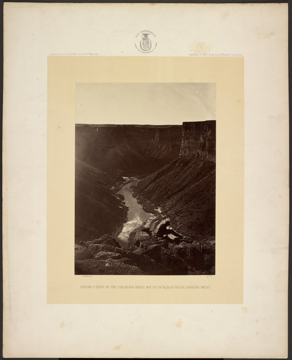 Grand Cañon i Coloradofloden, mynningen av Kanab Wash, mot väster av William H. Bell