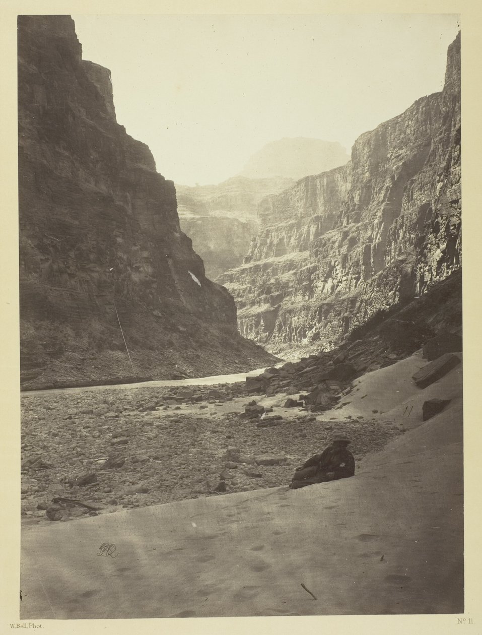 Grand Cañon i Coloradofloden, mynningen av Kanab Wash, mot väster av William H. Bell