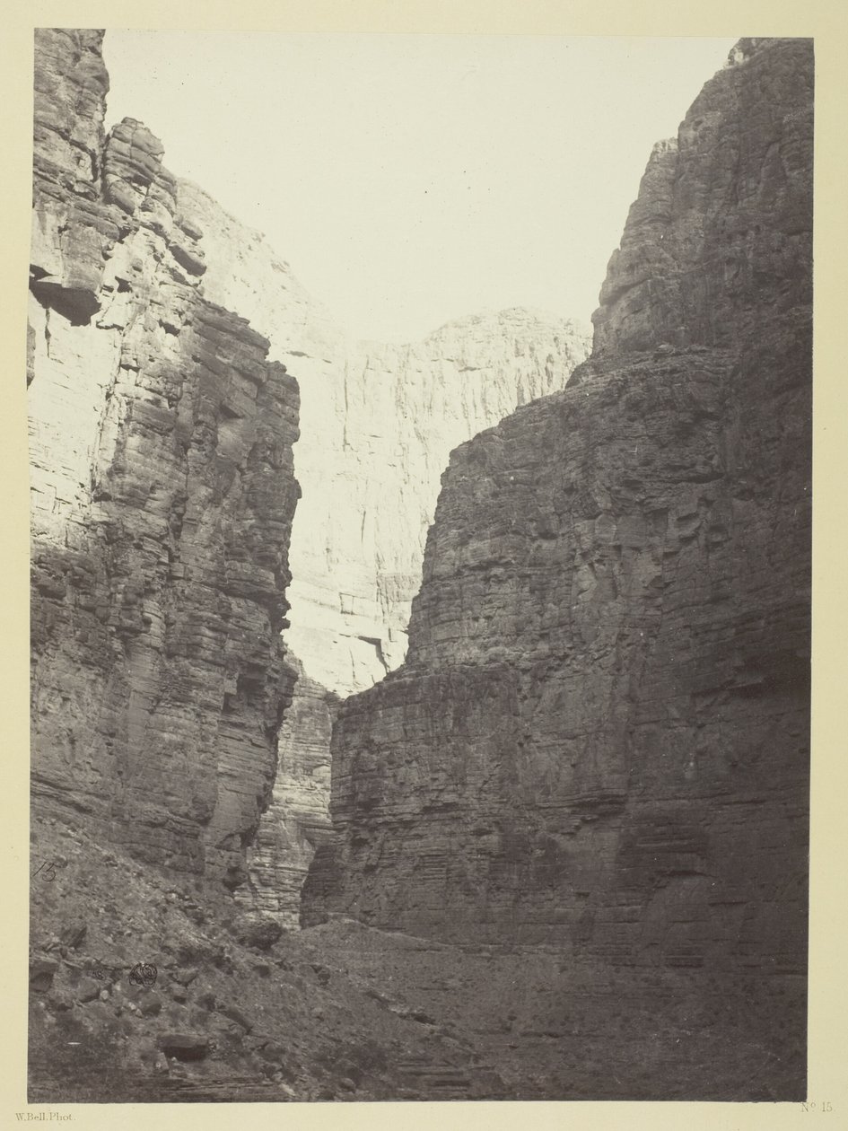Kalkstensväggar Kanab Wash, Coloradofloden av William H. Bell